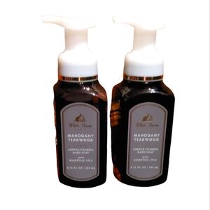 2 MAHOGANY TEAKWOOD GENTLE FOAMING HAND SOAPS